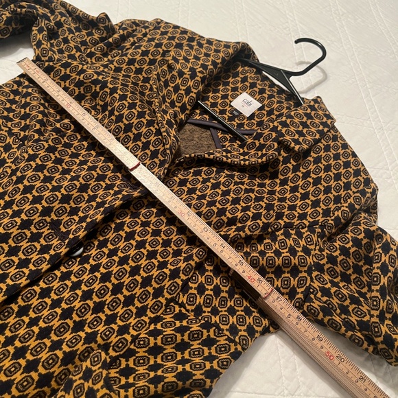 CAbi Kensington Proper Standout Medallion Blazer Jacket 3372 Mustard & Blue Med. - Picture 11 of 13